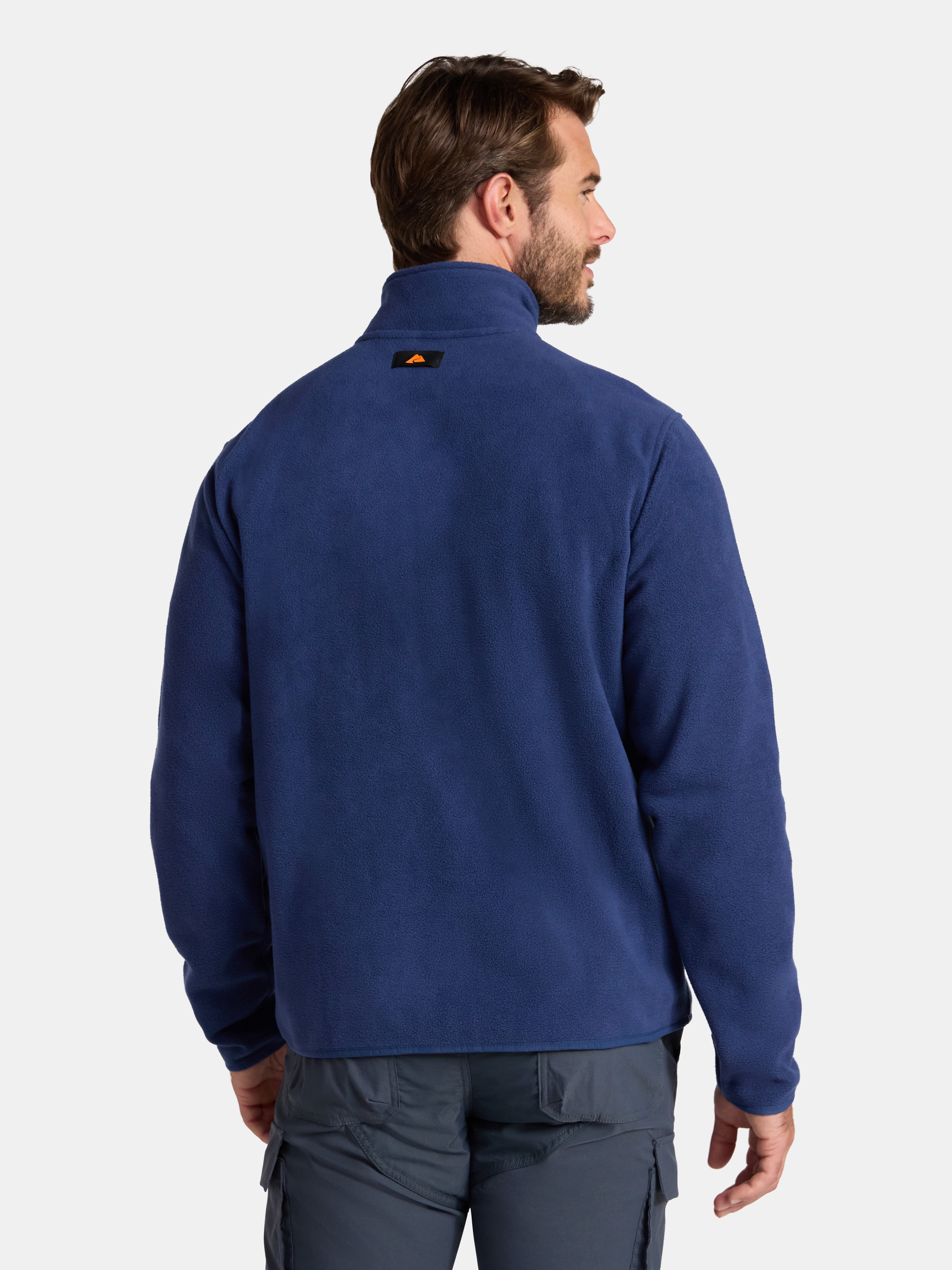Ozark Trail Men's and Big Men's Fleece Zip-Front Jacket, Sizes S-3XL