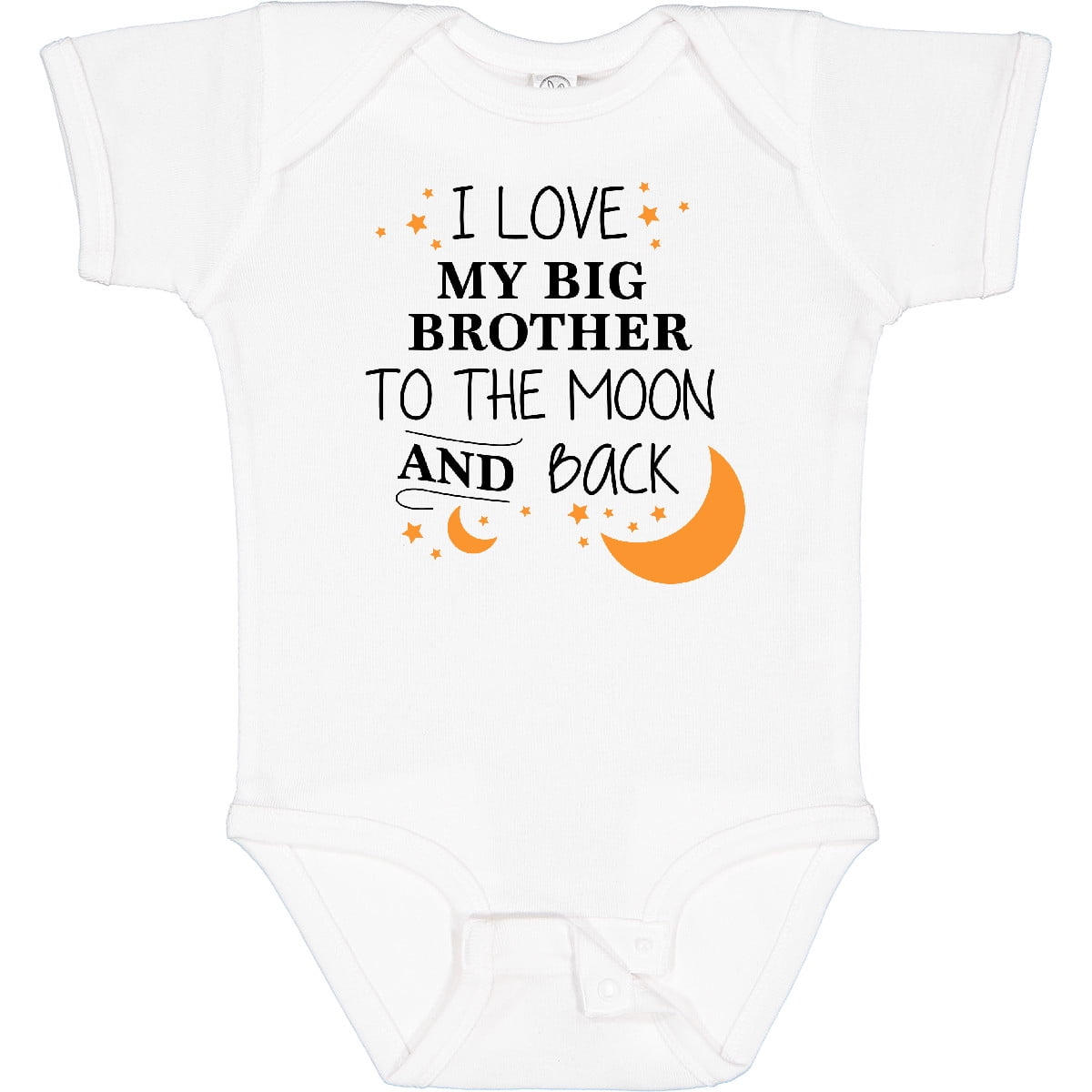 Inktastic I Love My Big Brother to the Moon and Back Boys or Girls Baby Bodysuit