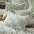 thumbnail image 2 of Madison Park King Cotton 9-Piece Comforter Set with Lace Taping Pintucked Printed Bed in a Bag Bedding Set with Decorative Pillows and Euro Shams, Sage Green, 2 of 6