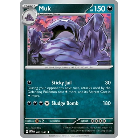 Pokemon Scarlet & Violet 151 Uncommon Muk #89