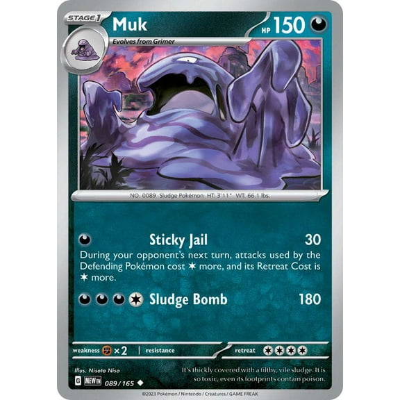 Pokemon Scarlet & Violet 151 Uncommon Muk #89