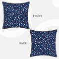 thumbnail image 3 of Fotbe Colorful Stars Pattern Velvet Decorative Throw Pillow Covers with Elegant Piping, Soft Plush Cushion Cover for Sofa, Bed, Car, Office-16"x16", 3 of 8