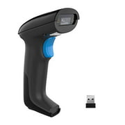 REALINN Wireless Barcode Scanner 2D QR Code Scanner USB Rechargeable 1D 2D Automatic Handhold Barcode Reader Cordless with USB Receiver for Warehouse POS and Computer