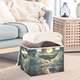 thumbnail image 3 of Yayeee Collapsible Storage Bin with Lid Fabric Closet Decorative Basket with Handles, Whale and Moon, 3 of 7