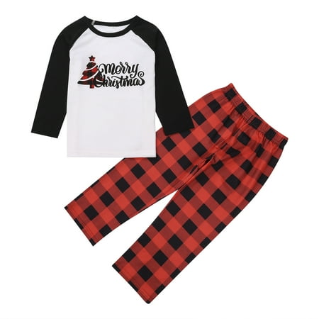 

Pybcvrrd Matching Family Pajamas Set Christmas Pjs Long Sleeve Holiday Sleepwear