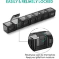 thumbnail image 5 of Large Monthly Pill Organiser 28 Day Pill Box Organizer By Week, Large 4 Weeks One Month Pill Cases With Dust-proof Container For Pills/vitamin/fish Oi, 5 of 5