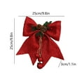 thumbnail image 6 of KCEHTA Red Christmas Wreath Bows, Christmas Tree Bows, 9.84"x9.84" Decorative Christmas Bows for Wreath Garland Christmas Tree Decor, 6 of 6