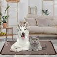 thumbnail image 6 of Bxaolu Pet Cooling Mat - 15.8" x 19.75" Ice Silk Cooling Mat for Dogs & Cats, Portable Washable Pet Cooling Blanket, Car Seats, Beds for Summer (Coffe), 6 of 9