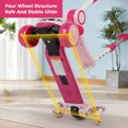 thumbnail image 5 of Kids Kick Scooter With 3 Light Up Wheels, Toddler Scooter With Adjustable Handlebars & Folding Seat For Boys/ Girls Up To 200lbs In Pink, 5 of 10