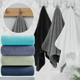 thumbnail image 5 of Jessy Home 12 Pack Ocean Blue Hand Towel Set 16"x31" Soft Highly Absorbent Quick Dry Bathroom Towels 600 GSM Microfiber Plush Towels, 5 of 6