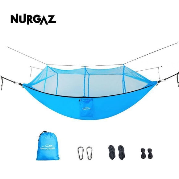Anti-mosquito and anti-rollover double Qianqiu hammock Size: 260x140