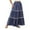 Dark Blue, variant on Women's Flowy Maxi Skirt Summer High Waisted Casual Plus Size Long Skirts Vintage Flower Printed Boho Skirts for Women Long