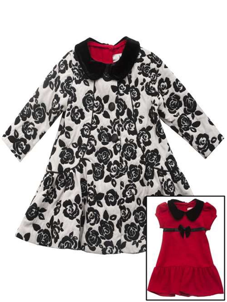 girls dress and coat set