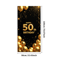 thumbnail image 3 of Golden Happy 50th Birthday Banner Background, Party Backdrop Decorations for Photography Props Birthday Party Celebration Photo Booth Decor, 3 of 4
