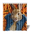 thumbnail image 1 of BOSDECO Rabbit Rideau de Douche Imperméable en Polyester 66x72 Pouces, 1 of 2