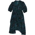 thumbnail image 1 of Taylor Womens Chiffon Midi Mini Dress, blue, 2, 1 of 2