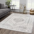 thumbnail image 5 of BoutiqueRugs Tigris Traditional, Vintage Area Rug - Gray, Ivory - 7'10" Round, 5 of 10