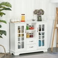 thumbnail image 2 of HOMCOM Buffet Cabinet with Drawers, Cupboard, Shelves, Kitchen Sideboard, 2 of 10