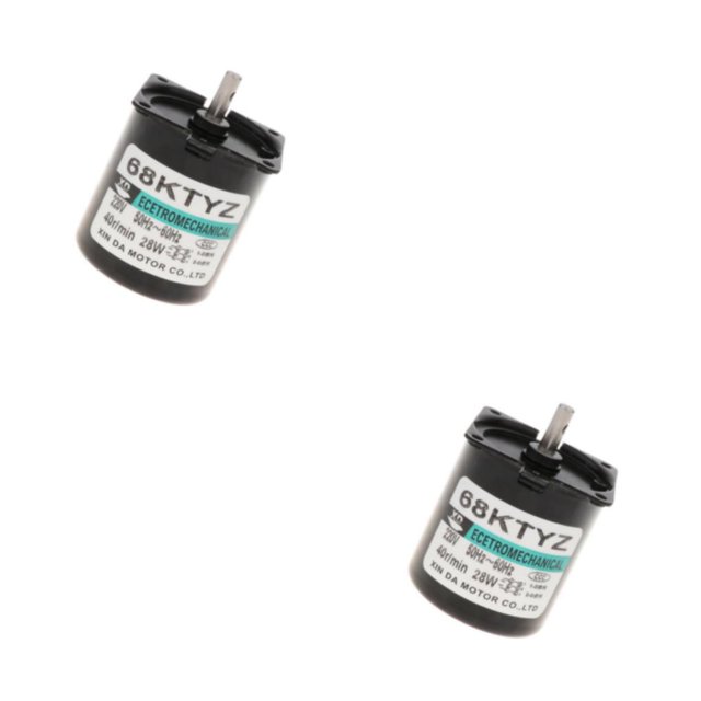 Methold Baja velocidad AC 220V 28W CW/CCW Micro Motor síncrono de imanes permanentes 2piezas 40 RPM