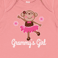 thumbnail image 4 of Inktastic Grammy Girl Ballerina Monkey Girls Baby Bodysuit, 4 of 5
