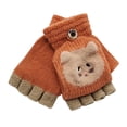 thumbnail image 1 of Huanglei Mitaines Gants Sans Doigts pour Tout-Petit Bébé d'Hiver Chauds en Tricot Convertibles à Rabat, 1 of 1