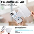 thumbnail image 5 of ELEHOLD Case for iPhone 14 Pro,2 in 1 Detachabl Wallet Plating Clear Case with Card Holder[Compatible with MagSafe Accessories],Silver, 5 of 11