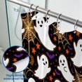 thumbnail image 3 of Halloween Shower Curtain, Cute Ghost Polyester Fabric Bathroom Decor Curtain, Machine Washable Waterproof, Halloween Holiday Gift for Women Men, 72 x 72 Inches, 3 of 7