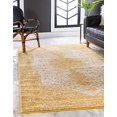 thumbnail image 2 of Unique Loom Bromley Traditional Border Rug 4' x 6' Rectangular Yellow/Ivory, 2 of 4