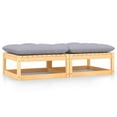 thumbnail image 2 of Casafoyer Garden Footstools with Cushions 2 pcs Solid Pinewood, 2 of 2