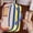 Multicolor C, variant on Retro Color Block Pencil Case, Large Multi-Compartment Oxford Cloth Stationery Bag, Stain Resistant Storage Pouch for Students, 8.07x4.72x3.54in