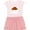 Pink With Stripes, variant on Inktastic Buffalo Wings Game Day Snack Girls Toddler Dress