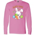 thumbnail image 3 of Inktastic Happy Easter Bunny with Eggs and Carrot Long Sleeve T-Shirt, 3 of 5