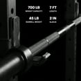 thumbnail image 3 of PRCTZ, 2-Inch Olympic Barbell Weightlifting Bar, 7ft, 700-Pound Capacity, 3 of 13