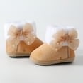 thumbnail image 5 of Yindaity Baby Boots Cowboy Baby Booties Girls Boys Infant Slippers First Walkers Shoes Warm Socks Newborn Crib Shoes(Khaki,3), 5 of 9