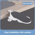 thumbnail image 5 of Computer Armrest Pad Desk Table Support Mouse Armwrist Rest Desktop Hand Protective Attachable Board Mousepad B,2 x bracket 2 x screw,Black, 5 of 5
