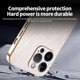 thumbnail image 4 of KADEM For iPhone 14 Pro Max Case Electroplating Silk Texture PU + TPU Phone Back Cover - Green, 4 of 5