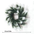 thumbnail image 3 of Yesbay Artificial Pineneedle Wreath Candle Ring Christmas Candle Holder Garland Wedding Party Festival Decoration, 3 of 8