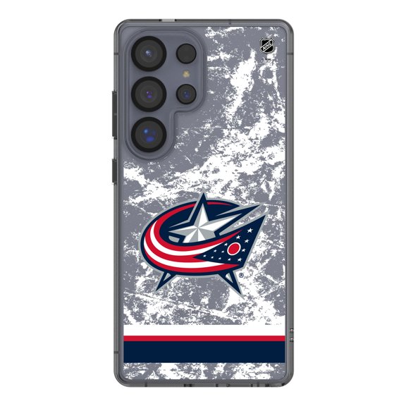 Columbus Blue Jackets Galaxy Stripe Clear Ice Case