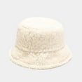thumbnail image 3 of CoCopeaunts Black Bucket Hat Lamb Thickening Warm Basin Hat for Women Outdoor Fisherman Hat Four Seasons Wild Wear, 3 of 8
