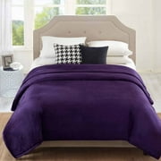 Better Homes&gardens Bhg Glimmersoft Luxry Blkt Eggplant Fq