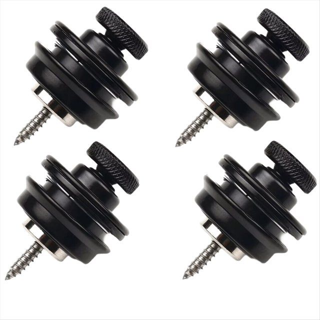 4 Cierres de Correa para Guitarra Eléctrica, de Aleación de Zinc, de Seguridad para Bajos, de Cabeza , Antideslizantes, Accesorios de Repuesto para Instrumentos, C