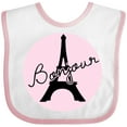 thumbnail image 3 of Inktastic Bonjour Girls Baby Bib, 3 of 4