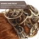 thumbnail image 5 of Postizo de moño desordenado, coleteros para moño, soporte para moño, accesorios para el cabello, 5 of 6