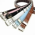 thumbnail image 3 of YooGuoGuo Punk Pu Leather Belt For Women Men Double Row Holes Waist Strap Y2K Designer Male Female Jeans Trouser Decorative Waistband, 3 of 6