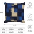 thumbnail image 2 of Multi-Size Linen Sofa Pillow Cover Invisible Zipper Open And Close Strong Use For Sofa Chair Garden Sofa Car Plaid Fall Camo Royalblue_3 18"X18", 2 of 8