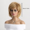 thumbnail image 3 of Dreparja Gift for Her Women's Short Curly Hair Wig Chemical Fiber Wig Women's Short Hair, 3 of 6