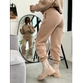 thumbnail image 3 of Women's Knitted Fleece Casual Suit Two-piece Set, 3 of 6