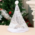 thumbnail image 3 of Christmas Hats, Santa & Mrs Claus Festive Headwear for X-Mas Parties, Parades, Office Events & Family Gatherings,(Sliver), 3 of 5