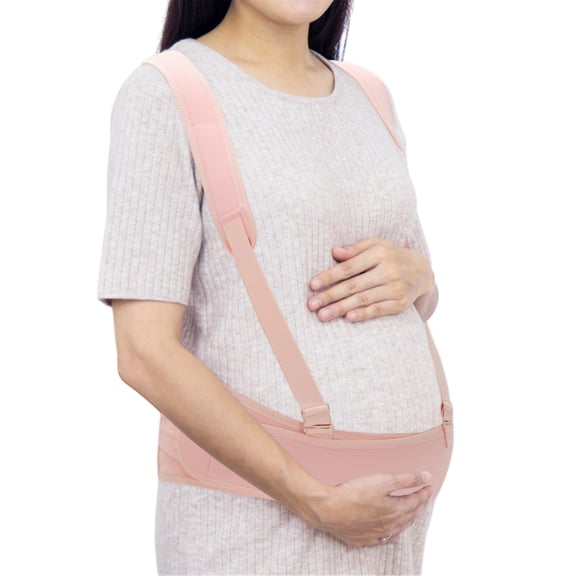 Vocoste Pregnancy Belly Band, Maternity Belt Pregnancy Support, Belly Bands for Pregnant Women, Breathable Abdominal Binder for Back Support, Pink