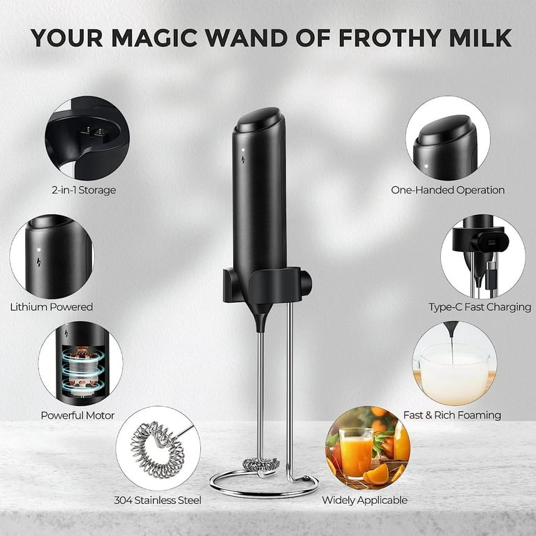 Wonder Whisk | USB Rechargeable | 2-speed electric whisk and frother